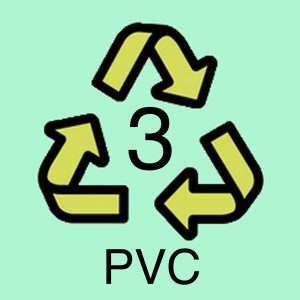 Plastic Logo - Number 3 - Polyvinyl chloride