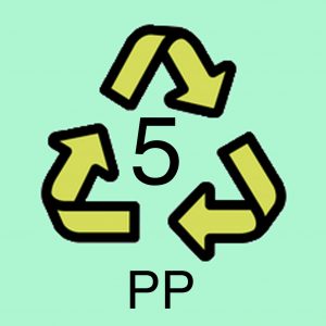 Recycle plastic - number 5 polypropylene