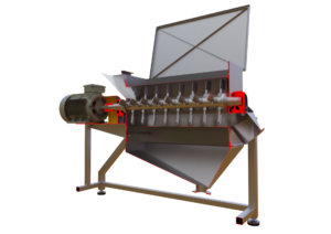 3d drawing of friction dryer and washer