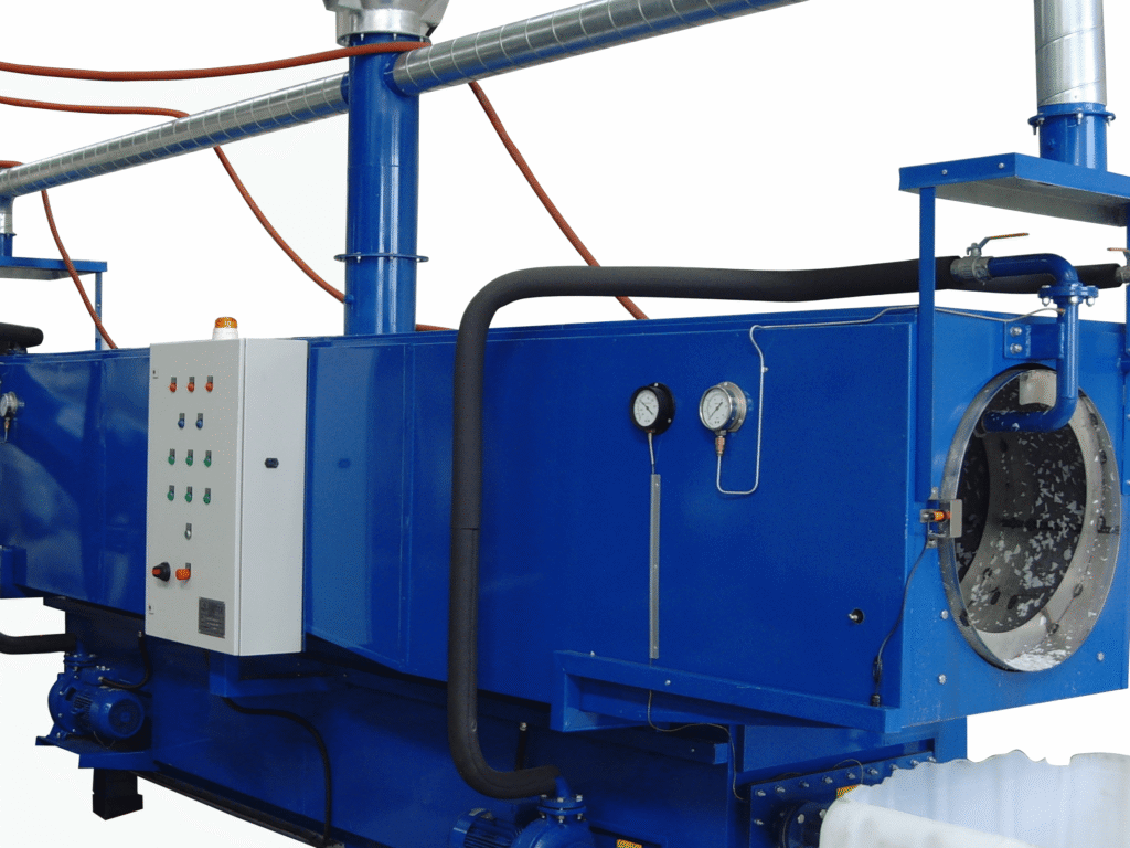 close up of rotary washer